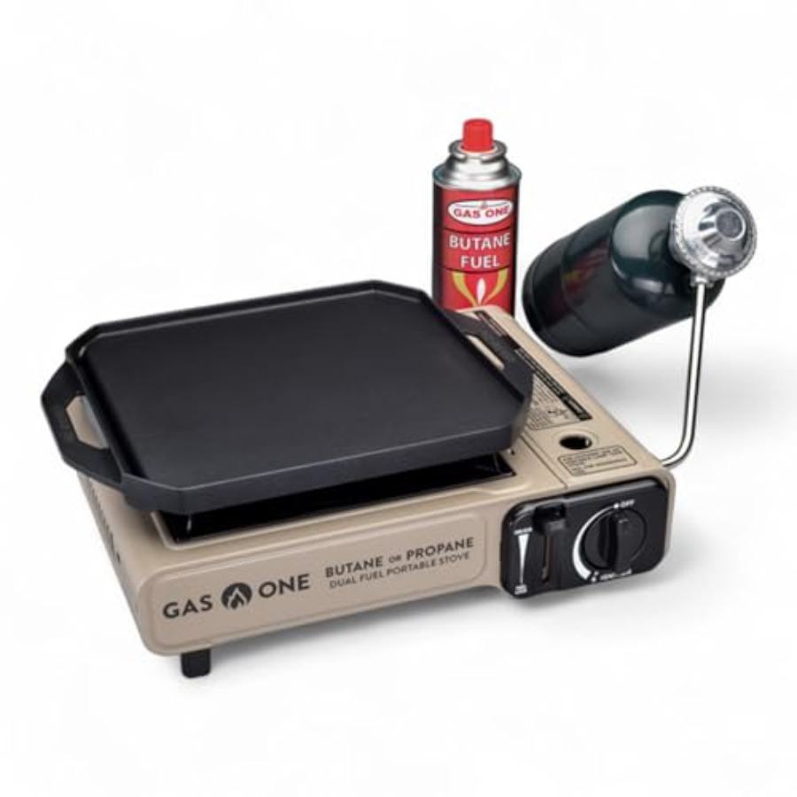 Camping Cooking Flat Top - GasOne GS-3400P-KIT 프로판 또는 부탄 가스