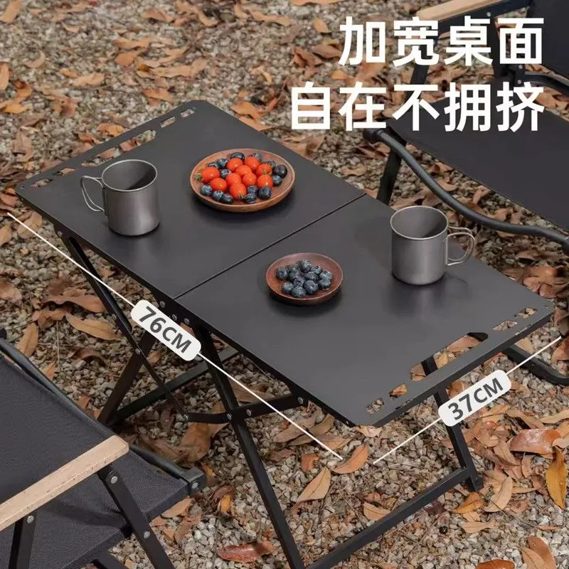 Camping Cooking Table - 접이식 휴대용 캠핑 테이블 스테인리스 스틸