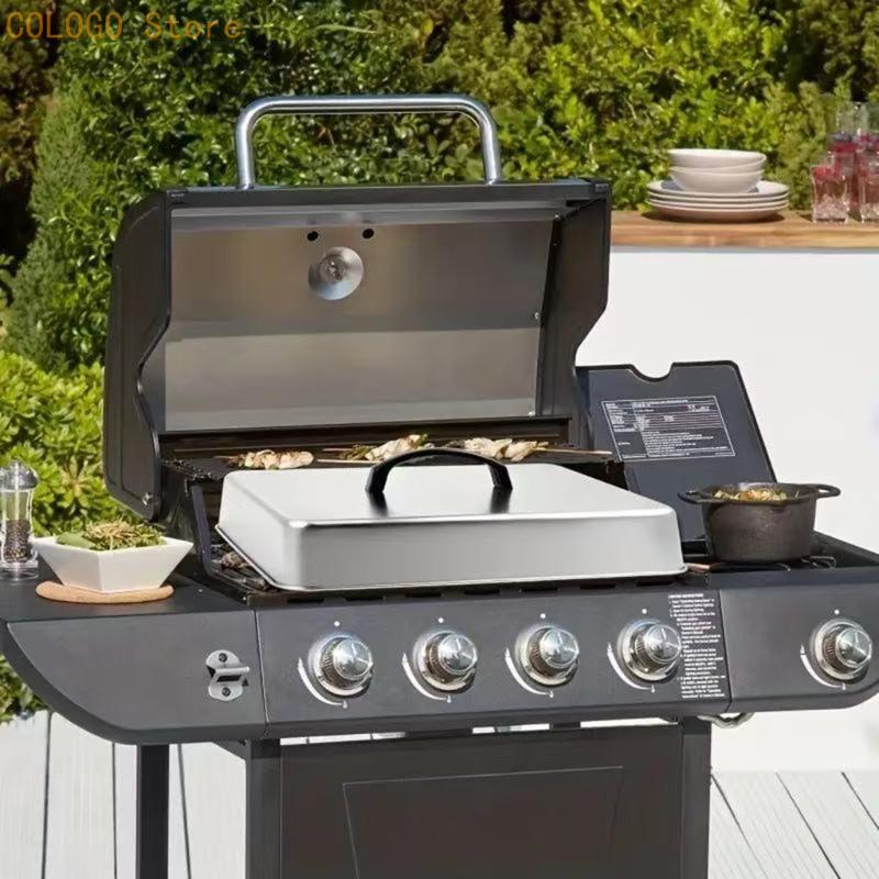 평평한 조리 및 밀폐된 따뜻한 음식 사용을 위한 사각  - Camping Cooking Flat Top 리뷰 및 가격