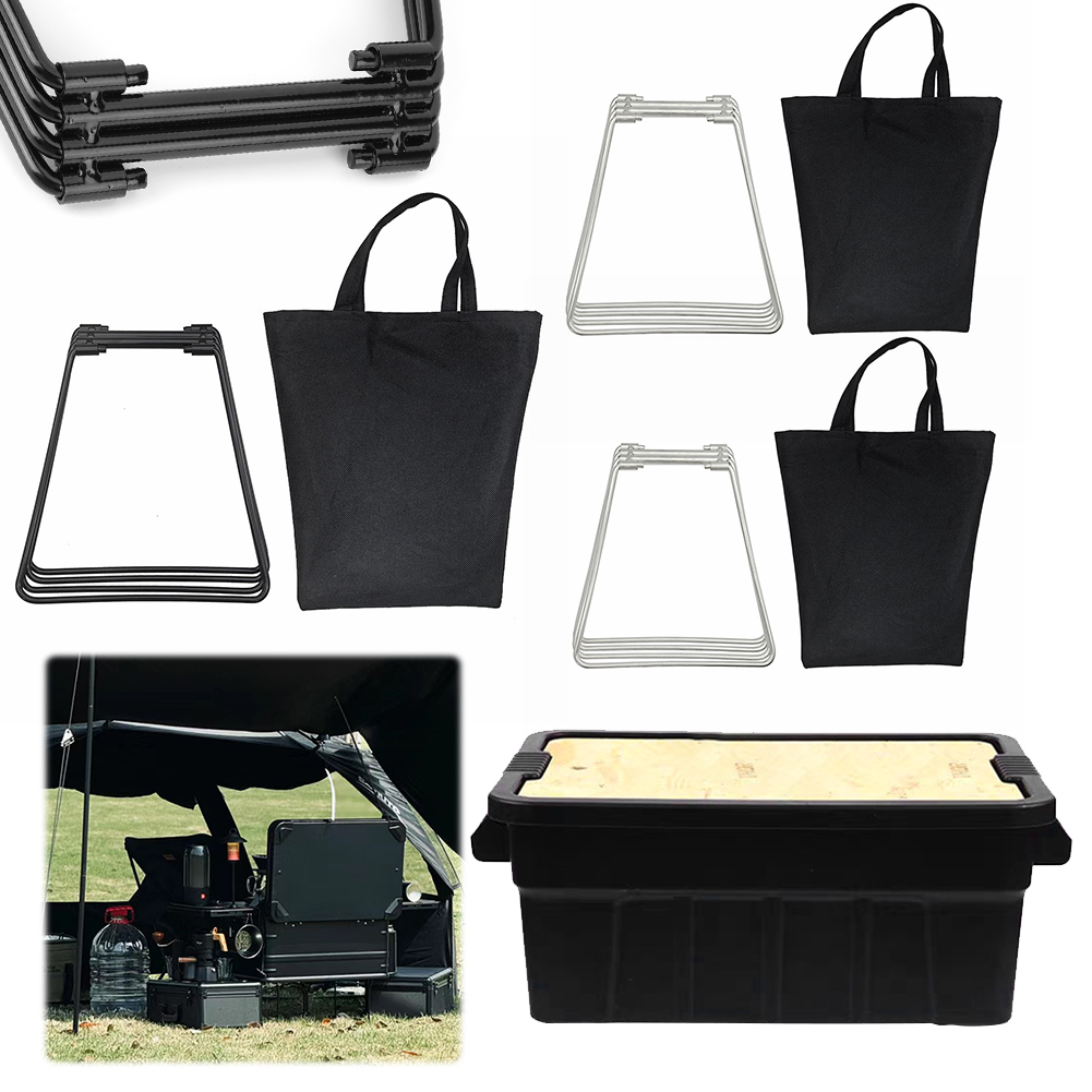 캠핑용 접이식 금속 스탠드, 휴대용 정리함, 접이식 스 - Camping Cooking Organizer 리뷰 및 가격
