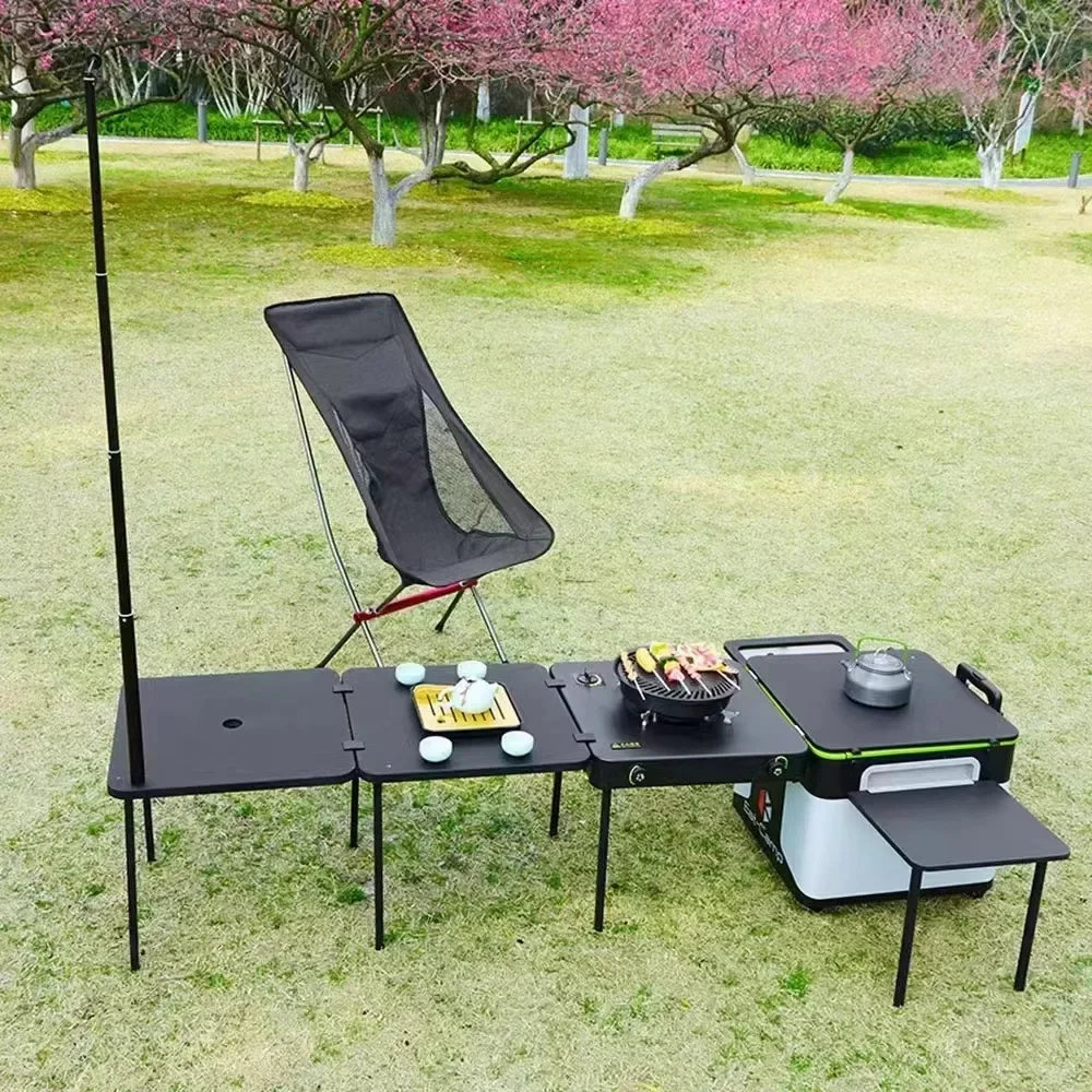 JWQ-007 고품질 야외용 캠핑 주방 상자, 접이식  - Quality Camping Cooking Set 리뷰 및 가격