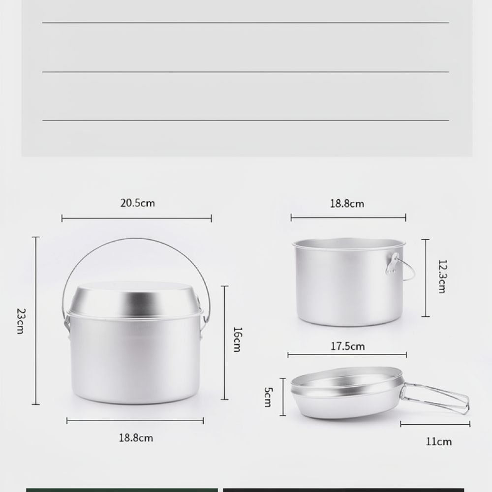스타크 캠핑용 야외 조리 도구 세트: 알루미늄 냄비,  - Camping Cooking Dining Set 리뷰 및 가격