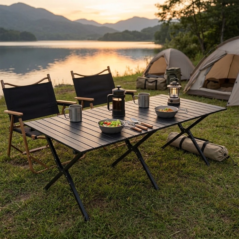 휴대용 접이식 에그 롤 테이블, 60/120cm, 야외 - Camping Cooking Table 리뷰 및 가격
