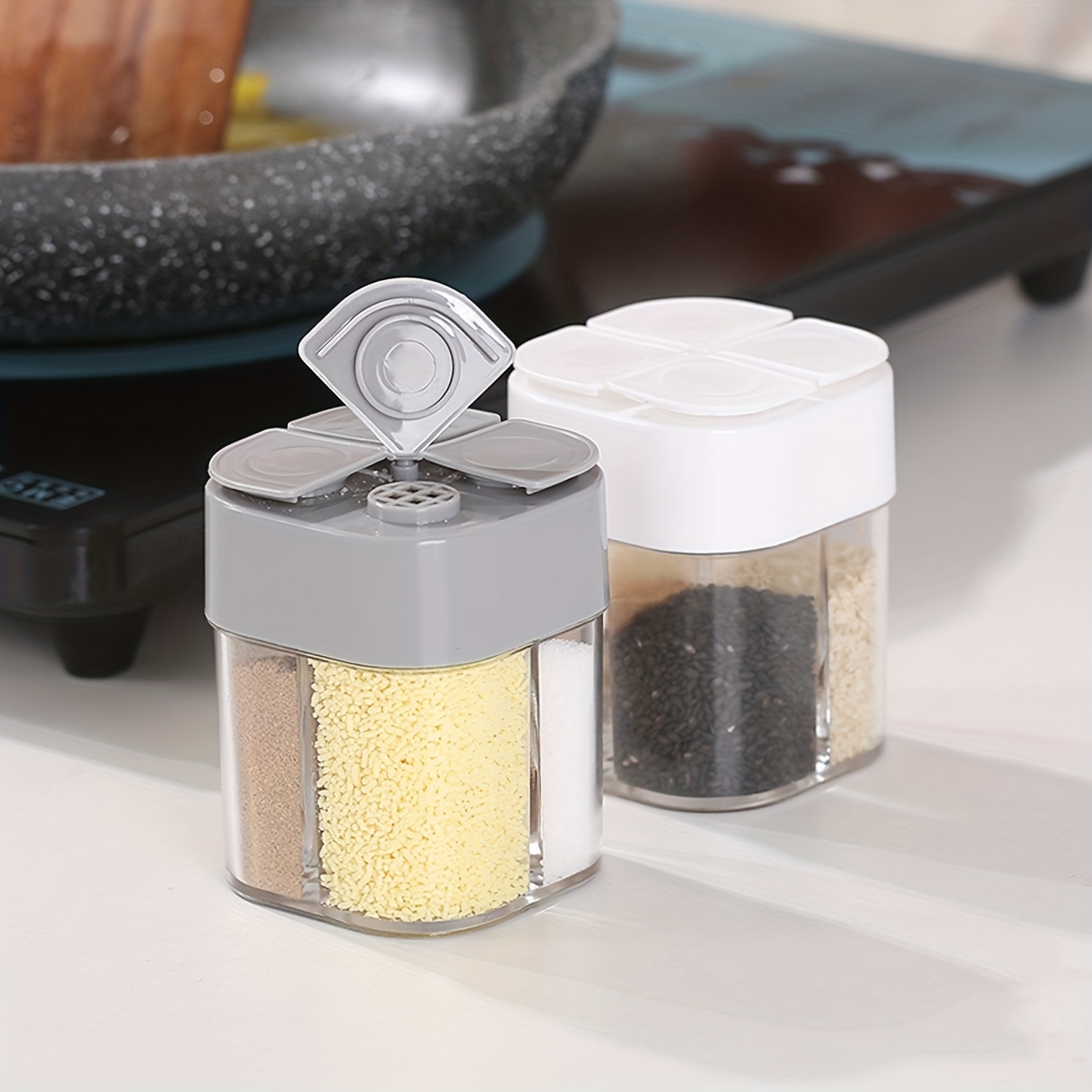 4in1 캠핑 조미료 셰이커 뚜껑이있는 다목적 양념 항 - Camping Cooking Container 리뷰 및 가격
